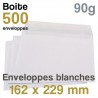 Enveloppes Blanches - 162 x 229 mm - 90g