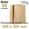 Pochettes Kraft armé - 229 x 324 mm - 130g