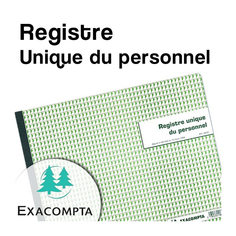 Registre Unique du personnel - Exacompta