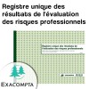 Registre unique des résultats de l'évaluation des risques professionnels - Exacompta