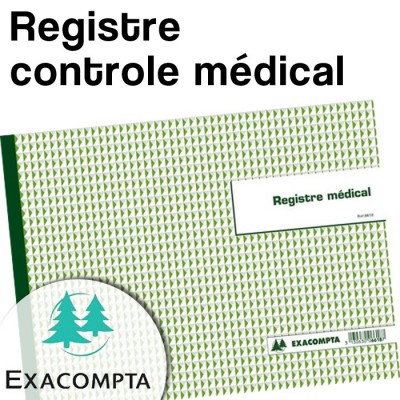 Registre contrôle medical - Exacompta