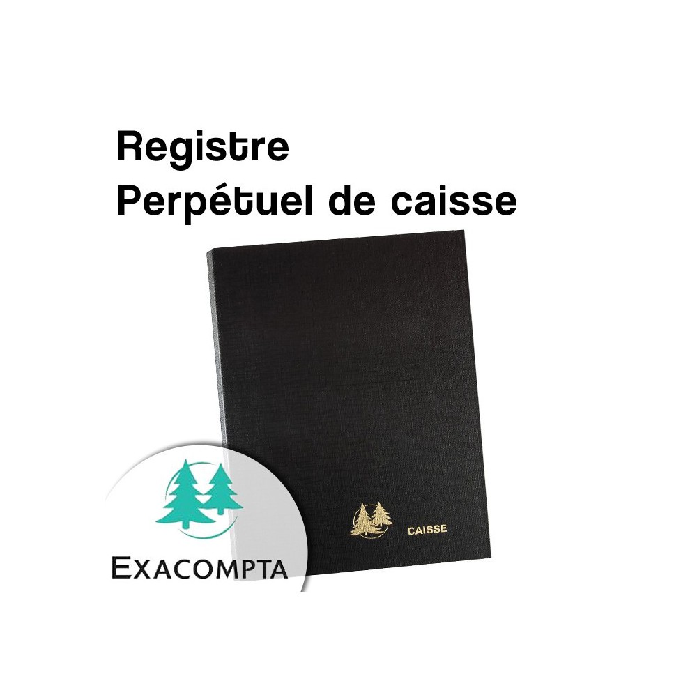 Registre perpétuel de caisse - Exacompta