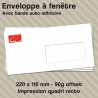 Enveloppe à fenêtre personnalisée