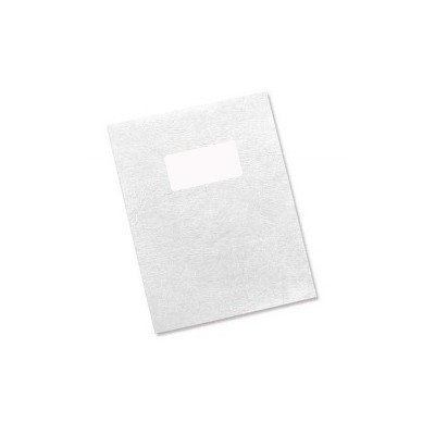 Carton Grain Cuir + fenêtre 50x100 mm - 230 g - Paquet de 100 plats de couverture