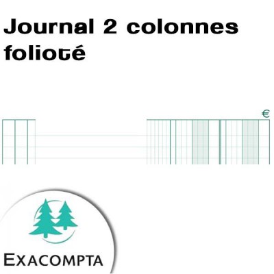 Journal 2 colonnes folioté - 7600 -