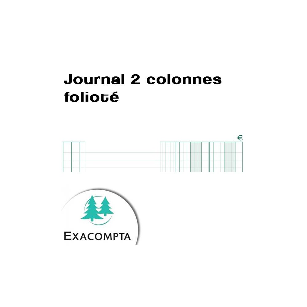 Journal 2 colonnes folioté - 7600 -