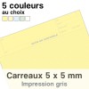 Notes de Contrôle carreaux 5 x 5 mm, bloc comptable de 100 Feuilles