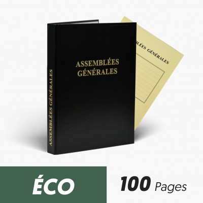 Registres Assemblées Générales 100 pages Eco