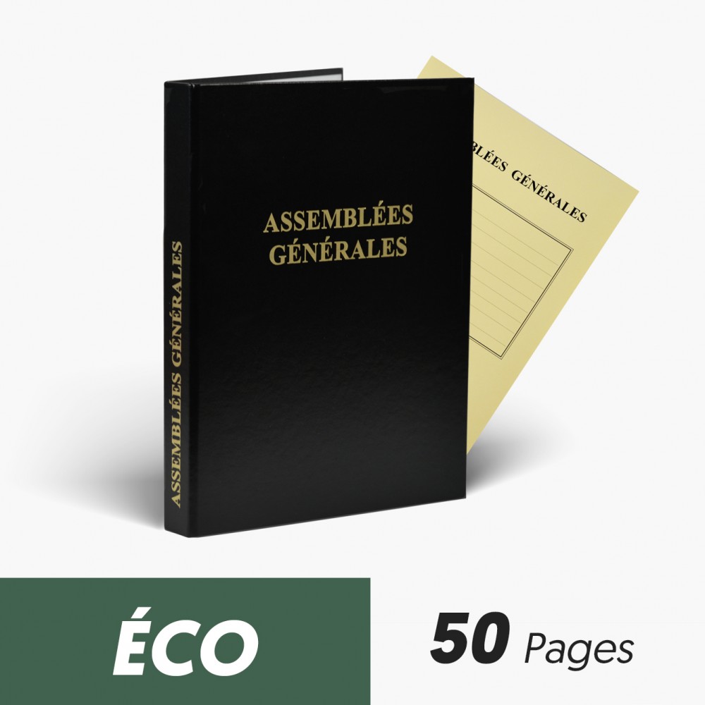 Registres Assemblées Générales 50 pages Eco