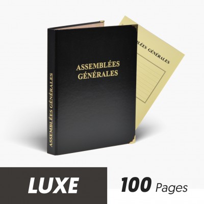 Registres Assemblées Générales 100 pages Luxe