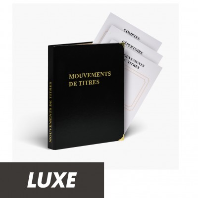 Registres Mouvements de Titres Luxe