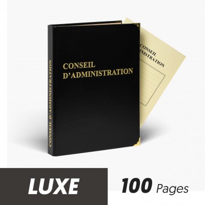 Registres Conseils d'Administration 100 pages Luxe