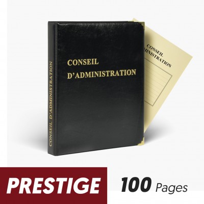 Registres Conseils d'Administration 100 pages Prestige