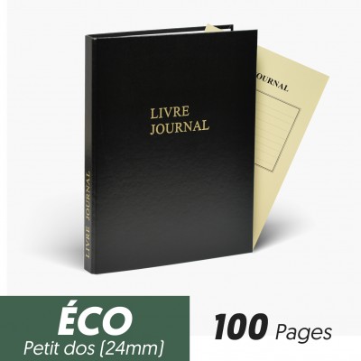 Registres Livre Journal  100 pages Eco Petit Dos