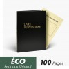 Registres Livre d'Inventaire 100 pages Eco Petit Dos