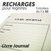 Recharges pour Registres 50 pages - Livre Journal