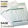 Bulletins de paie - SAGE - Ramettes de 500 feuilles