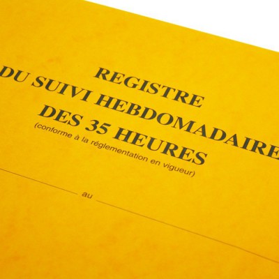 Registre de suivi hebdomadaire des 35 heures