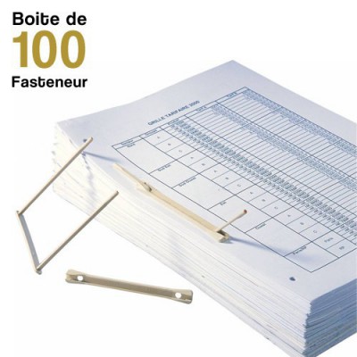 Fasteneur - Entraxe de 8 cm - Boite de 100 Fasteneur beige