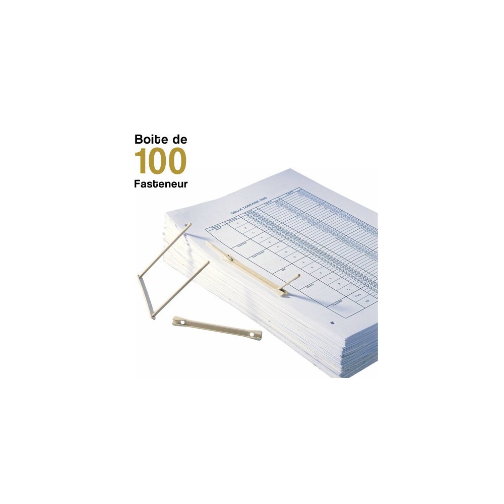 Fasteneur - Entraxe de 8 cm - Boite de 100 Fasteneur beige