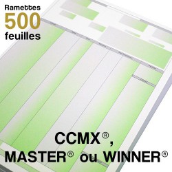 Bulletins de paie - CCMX, MASTER ou WINNER - Ramettes de 500 feuilles