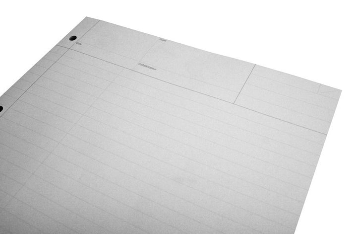 Feuilles de travail - lignés Travers" - Blocs de 100 Feuilles"""