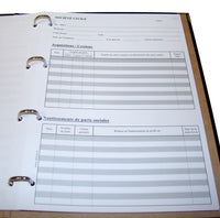 Registre des Associés pour Société Civile 50 pages Luxe