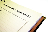Registres Assemblées Générales 100 pages Luxe