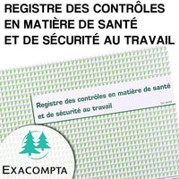 Registre contrôle sécurité - Exacompta