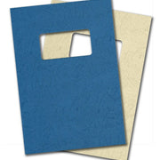 Carton Grain Cuir + fenêtre 50x100 mm - 230 g - Paquet de 100 plats de couverture