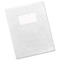 Carton Grain Cuir + fenêtre 50x100 mm - 230 g - Paquet de 100 plats de couverture