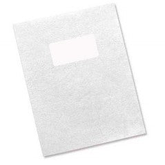 Carton Grain Cuir + fenêtre 50x100 mm - 230 g - Paquet de 100 plats de couverture