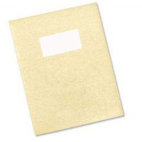 Carton Grain Cuir + fenêtre 50x100 mm - 230 g - Paquet de 100 plats de couverture