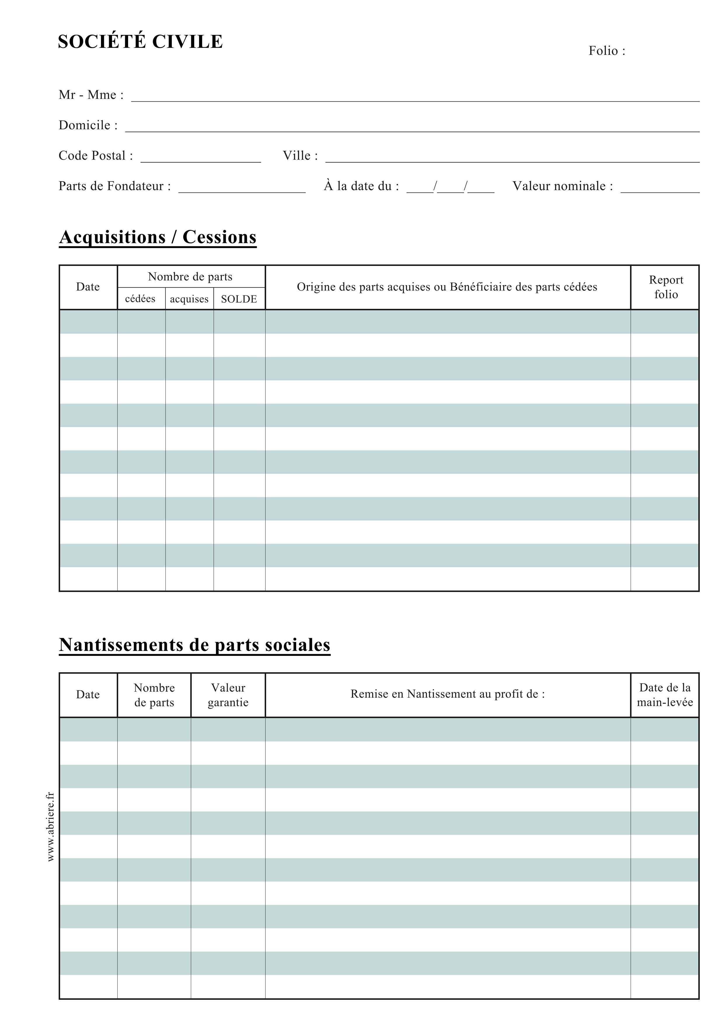 Société Civile / SCI