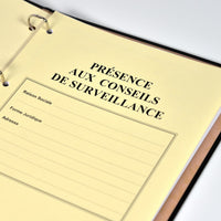 Registre de Présence 50 pages Luxe - Titres au choix