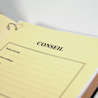 Registre Conseil 50 pages Luxe - Titres au choix