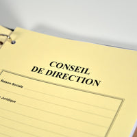 Registre Conseil 50 pages Luxe - Titres au choix
