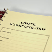 Registre Conseil 100 pages Prestige 15 anneaux - Titres au choix