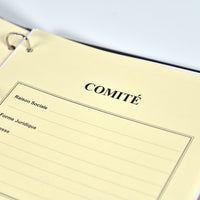 Registre Comité 100 pages Luxe - Titres au choix