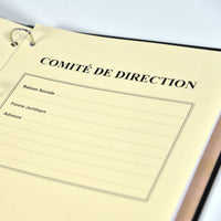 Registre Comité 100 pages Luxe - Titres au choix