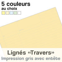 Feuilles de travail lignés 