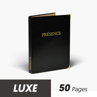 Registre de Présence 50 pages Luxe - Titres au choix