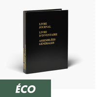 Registre Triple Journal 50 pages + Inventaire 100 pages + Assemblées Générales 50 pages Eco