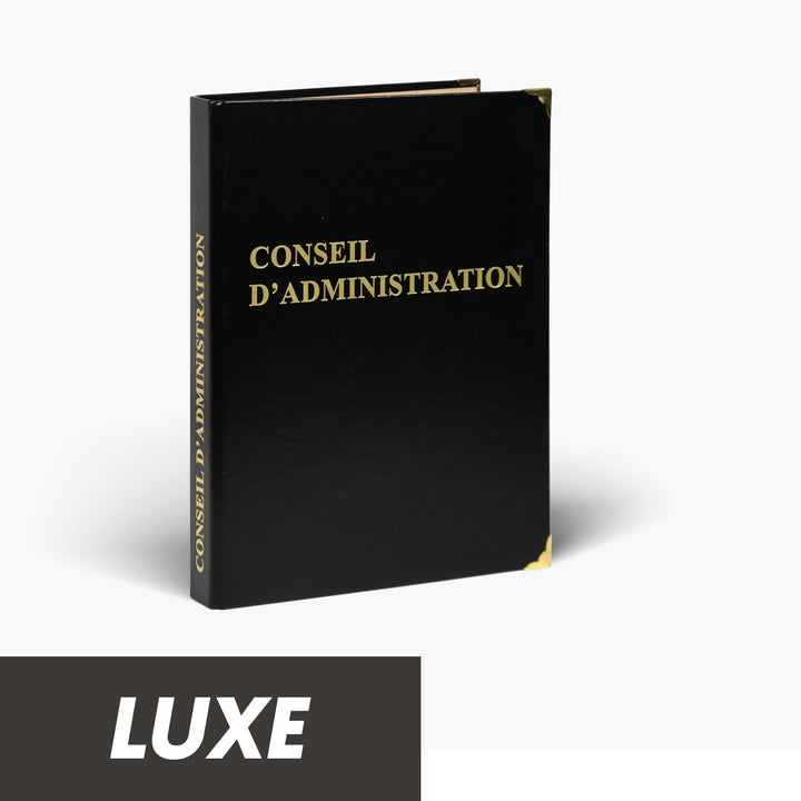 Registre Conseil d'Administration 50 pages Luxe