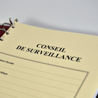 Registre Conseil 100 pages Prestige 15 anneaux - Titres au choix