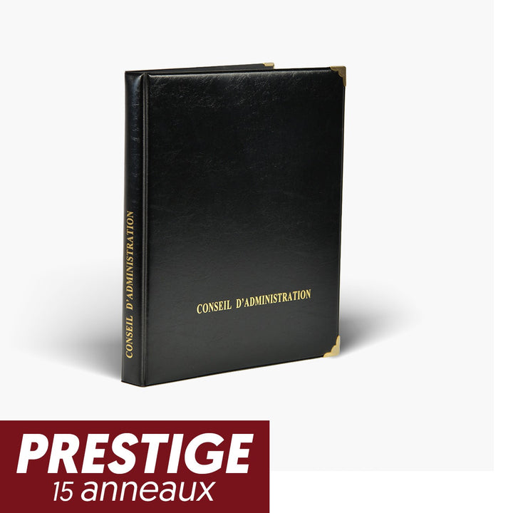 Registre Conseil 100 pages Prestige 15 anneaux - Titres au choix