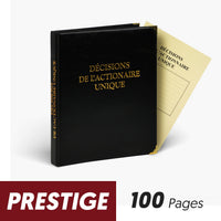 Registre Décisions 100 pages Prestige - Titres au choix