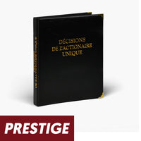 Registre Décisions 100 pages Prestige - Titres au choix