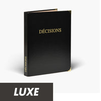 Registre Décisions 50 pages Luxe - Titres au choix