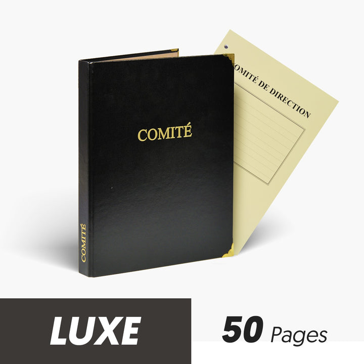 Registre Comité 50 pages Luxe - Titres au choix